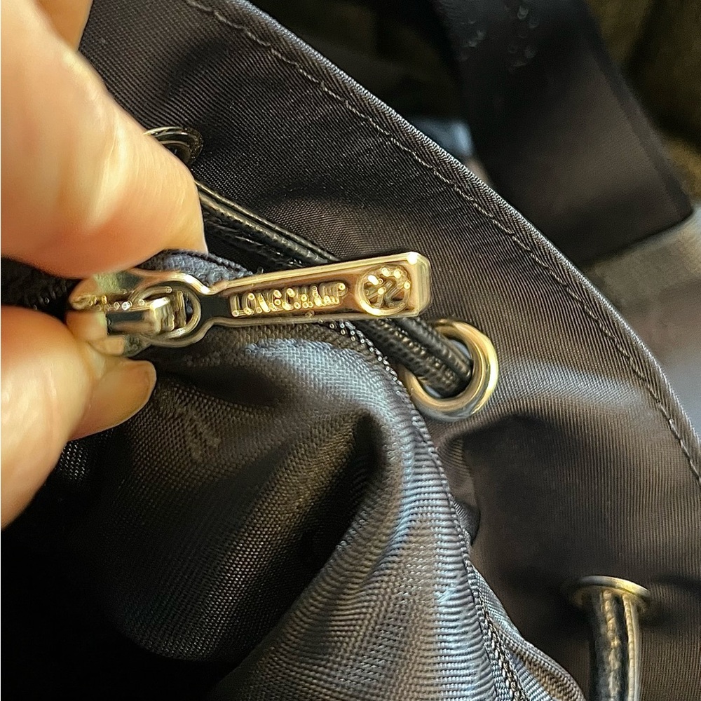 Longchamp Le Pilage Neoprene Bucket Bag - Navy - Picture 11 of 13